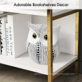 Statue de hibou pour accents de décoration intérieure Décoration du bureau